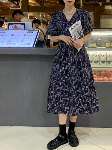 夏季新款花连衣裙，女装连衣裙，日の谷