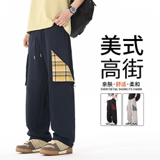 多口袋工装直筒休闲裤子男2025春秋季新款宽松运动，男装工装外套，星座1206（原A206）