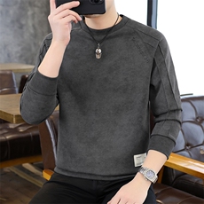 秋冬扎染男士时尚百搭套头卫衣加绒加厚上衣XS7101-P55加绒P65，男装卫衣，星座1105-3