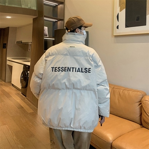 冬季新款潮流加厚潮面包服棉服男高街ins立领棉袄上衣 W6381-P78图片