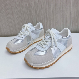 X3795-P165阿甘鞋女2024春季新款德训鞋女休闲百搭小白鞋女图片