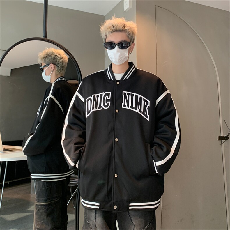 B359-WH8810-特P88限价129高品质加厚夹棉棒球服男生外套机车棉衣,男装夹克,电商B359