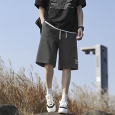 夏季薄款休闲运动服短裤美式高街潮牌直筒宽松XD1721特批29，男装牛仔裤，星座718