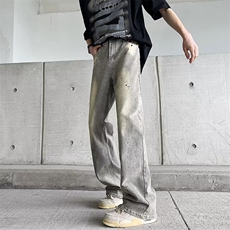 2024美式牛仔裤男款直筒长裤潮C1077P48，男装牛仔裤，星座1116-2