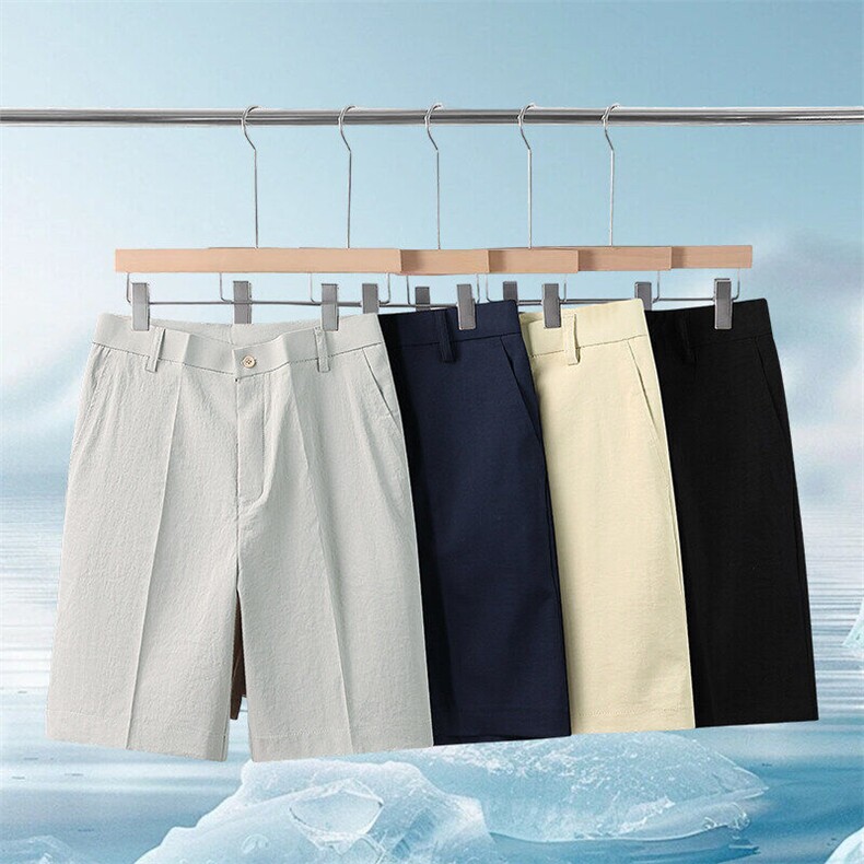 主推男士纯色短裤休闲商务薄款短裤316P22，男装西裤，星座1706