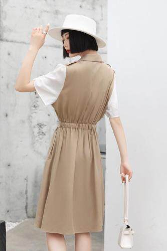 夏季新款 腰带设计连衣裙,女装连衣裙,格格依恋