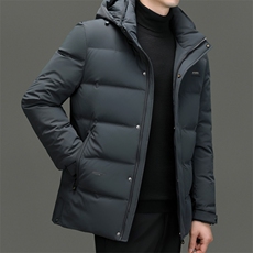 BN2321钱塘2020-2商务简约冬季厚款中年男士90鸭绒羽绒服P250，男装羽绒服，钱塘207-2