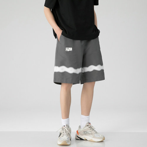 【】A003-HK7370-P38简约波浪条纹休闲裤控价55无影墙-1，男装休闲裤，电商A003