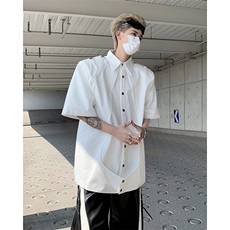 24夏季金属扣垫肩解构衬衫DX101-78，男装衬衫，电商B288