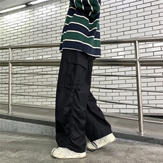 工装裤设计感小众oversize街头嘻哈高街潮流潮牌K07137-P45，男装休闲裤，星座308B-1