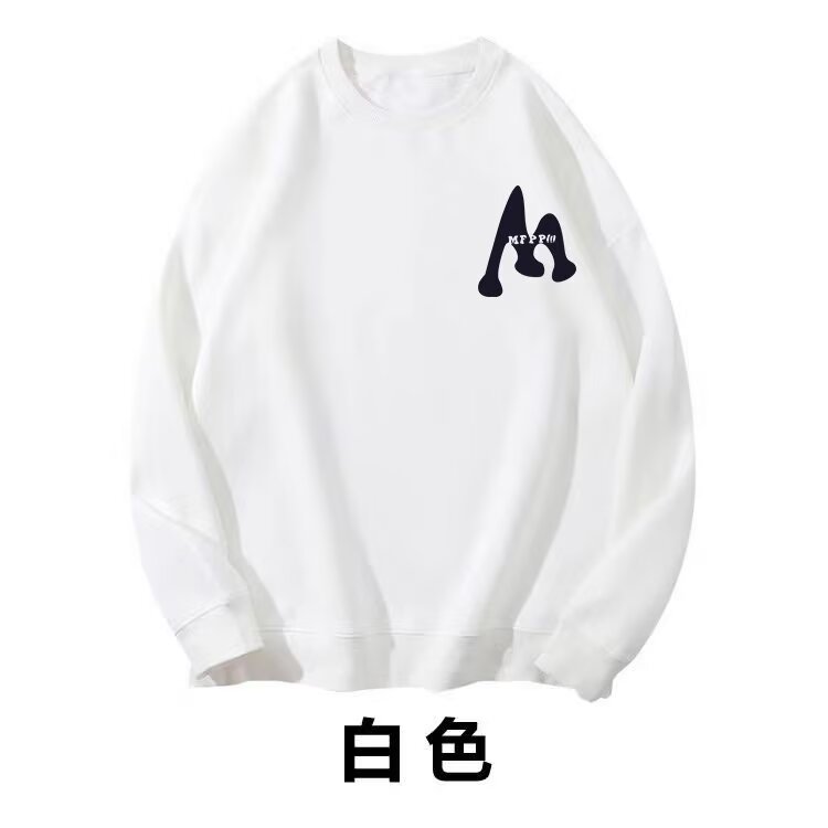 350g潮牌圆领宽松情侣长袖打底衫上衣服束口T恤卫衣Y66-P38网图,男装T恤,电商B245