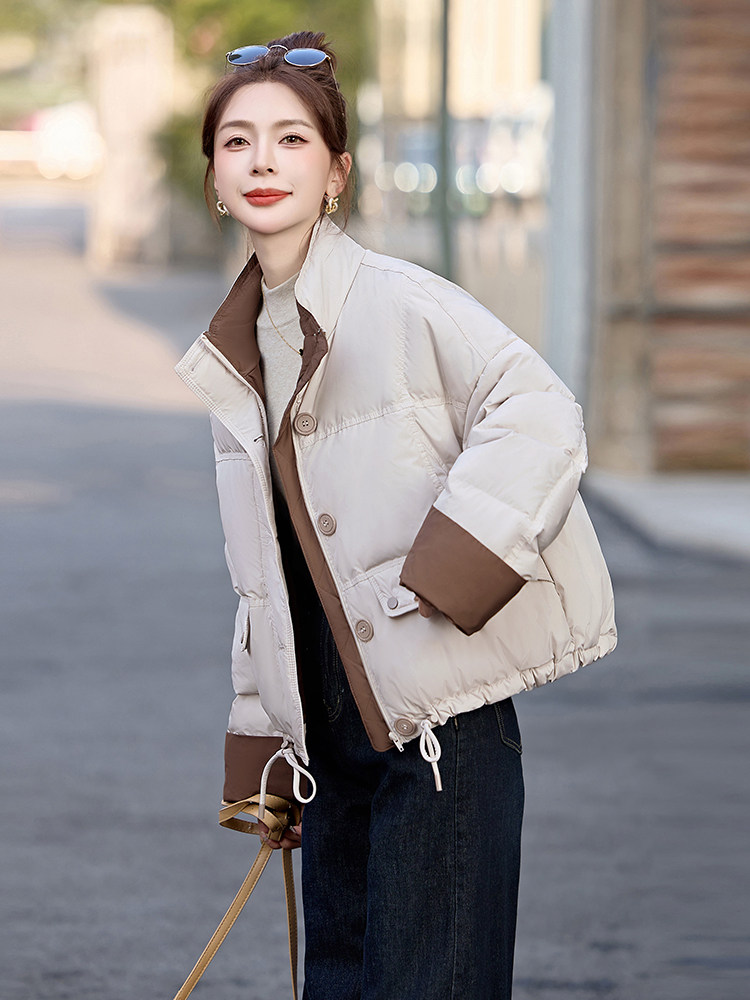 2024年新款时尚高端洋气小个子面包服宽松外套,女装羽绒服,曼慕纤衣