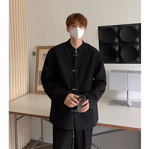 休闲西服男春秋季潮牌宽松百搭垫肩西装夹克外套AA107-P66图片