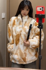 秋冬男士兔毛扎染卫衣外套冬季宽松毛衣加厚保暖棉服特批90，男装针织衫/毛衣，电商B319