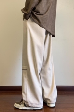港风灯芯绒休闲裤男宽松直筒束脚裤卫裤XZ214-8KP807P43，男装休闲裤，星座1204-3