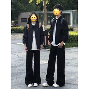 【网图慎上】牛仔裤男黑色美式微喇长裤子A166-NA5403-特P30控59