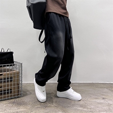 2025春款做旧水洗休闲直筒裤男士潮流百搭新款9307P80，男装休闲裤，电商B332-1