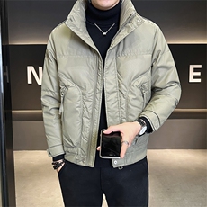 店主风时尚立领皮羽绒服男2024冬季新款外套B328-8319-P185，男装羽绒服，电商B328