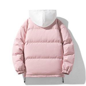 NASA联名假两件连帽冬季潮情侣连帽冬装面包服棉A068-JDM04-TP95图片