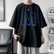 HT73260-P22华夫格t恤男短袖男大码五分袖大皂风，男装T恤，电商A040