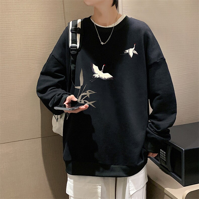 8XL圆领卫衣男超大码胖子肥佬大号长袖t恤S6394-P28图片