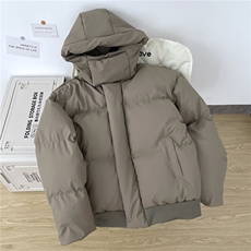 韩系棉服外套男士冬季短款棉衣设计感小众加厚宽松立领面包服棉袄，男装棉衣，星座506A
