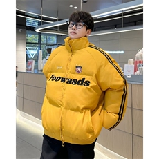 美式撞色棉服2024新款保暖棉袄冬季宽松休闲棉衣外套潮MF273-P106，男装棉衣，星座412-3