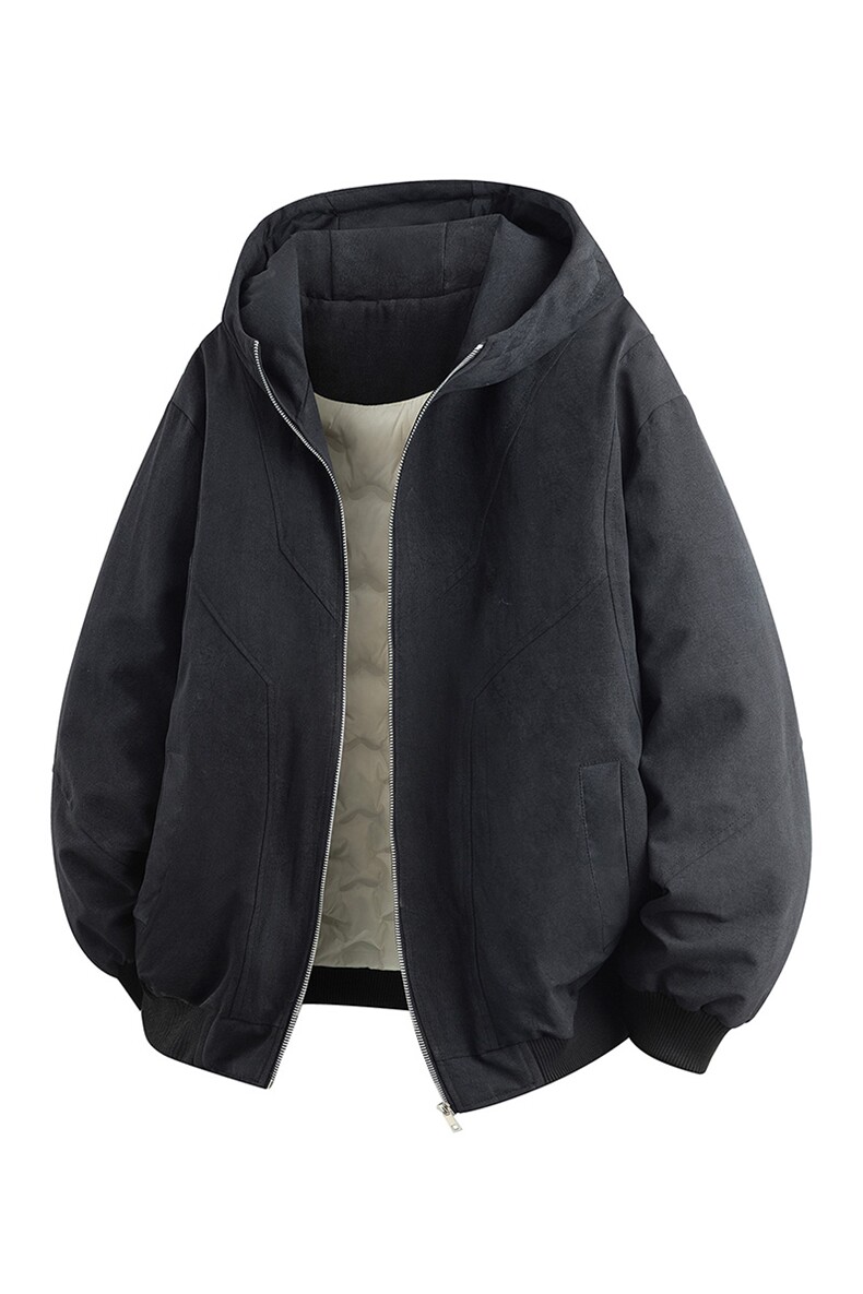 90%绒夹克式羽绒服男连帽休闲加厚白鸭绒外套YR006-P205,男装夹克,星座210-1