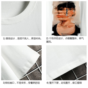 DX17213-P20 纯短袖t恤男大码半袖打底衫宽松体恤衫 网格图片