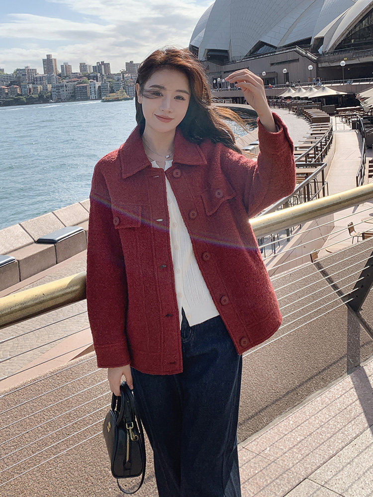 2024新款安哥拉红外套082-8806P65K238,女装毛呢外套,浙宝192（原082）