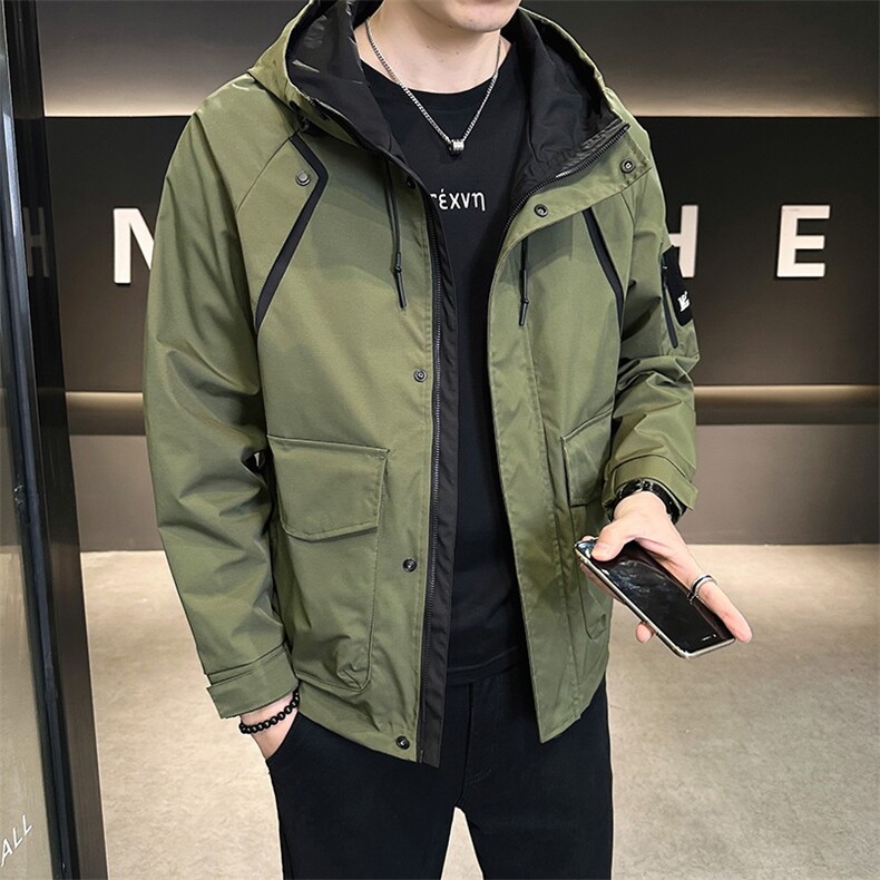 店主风2025年秋季新款潮牌工装冲锋衣帅气外套男夹克JK9189-P95,男装夹克,电商D240-242