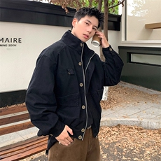 JY191-P77美式复古多口袋底特律立领夹克外套潮牌夹克男网图，男装夹克，星座1501-3
