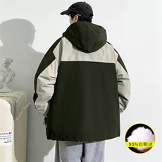 冬上新三合一百搭冲锋衣潮加绒羽绒服外套男女8300-P210控价299，男装羽绒服，电商A441-1