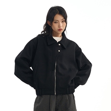 华棉450克W9875-特P85开衫短宽夹克男女秋季潮牌宽松百搭卫衣外套，男装夹克，电商D310B