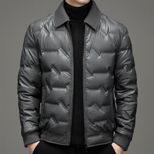 中年男翻领羽绒服男冬季爸爸冬装休闲款外套上衣YL8820102-P270,男装羽绒服,电商B212（原钱塘6029）