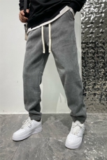 新面料欧绒棉休闲裤男春秋季宽松男士运动裤束脚-8006，男装休闲裤，星座815-2