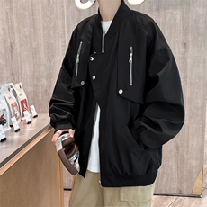 美式高街飞行员工装夹克外套男秋季潮牌宽松情侣棒球服JK335-P68，男装夹克，星座1008
