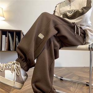 秋季新款重磅华夫格束脚休闲裤M~5XL XZ604-KP92-P35控48图片
