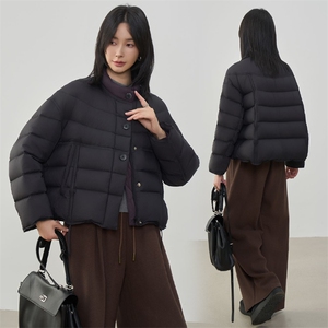现货2025年冬季90白鸭绒休闲风羽绒服新款女图片