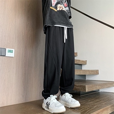 2025春夏款港风宽松设计感休闲百搭束脚卫裤休闲裤K24116-P40，男装休闲裤，星座717