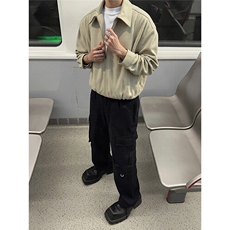 网图短款麂皮绒夹克春季时尚外套1209-1-JK21-P90主推可谈，男装夹克，星座1209-1