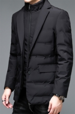 男装加厚保暖羽绒服冬季新款中年男士商务休闲灰羽绒免烫外套，男装羽绒服，电商B212（原钱塘6029）