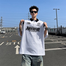 2025新款半拉链polo衫短袖t恤半袖夏季潮流百搭现货T1856-P30，男装Polo衫，星座512-3