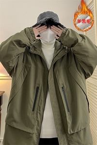2023 冬季新款 港风罗莱大码大口袋羊羔毛棉衣M-5X HM22543-P110图片