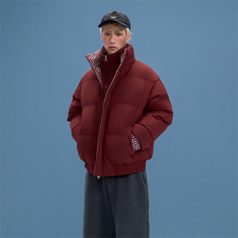 冬季新品得物美式潮流高品质格子加绒加厚棉衣外套棉服MY5566-P88,男装棉衣,星座610B-1