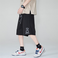 2023夏华夫格钢印反光炫彩小熊男无影墙休闲五分短裤DK28637-P28，男装休闲裤，电商A082