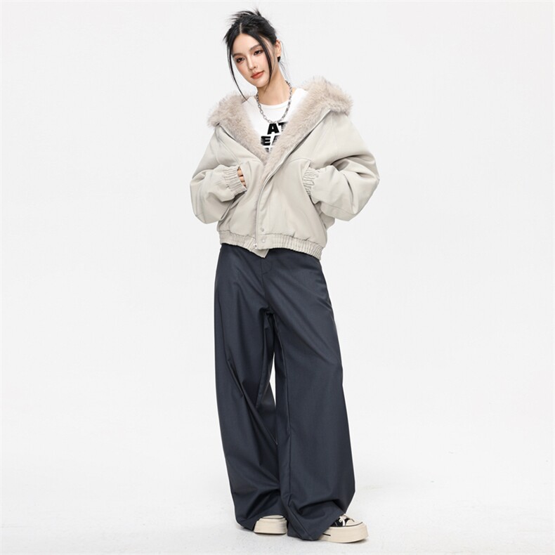 2025日系冬季大毛领保暖防风棉衣派克服外套男女同款XY2519-P95,男装棉衣,星座717