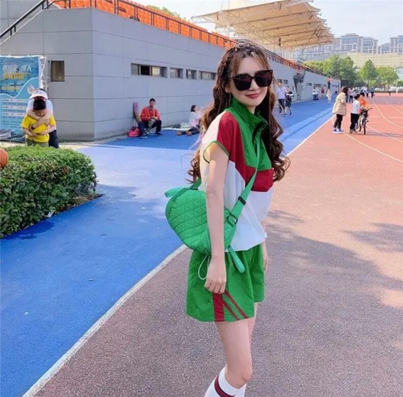夏季新款时尚欧货洋气撞色套装,女装职业装,L·H·X