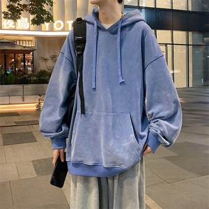连帽宽松秋季卫衣 男帅气外套23XW99282-TP50图片