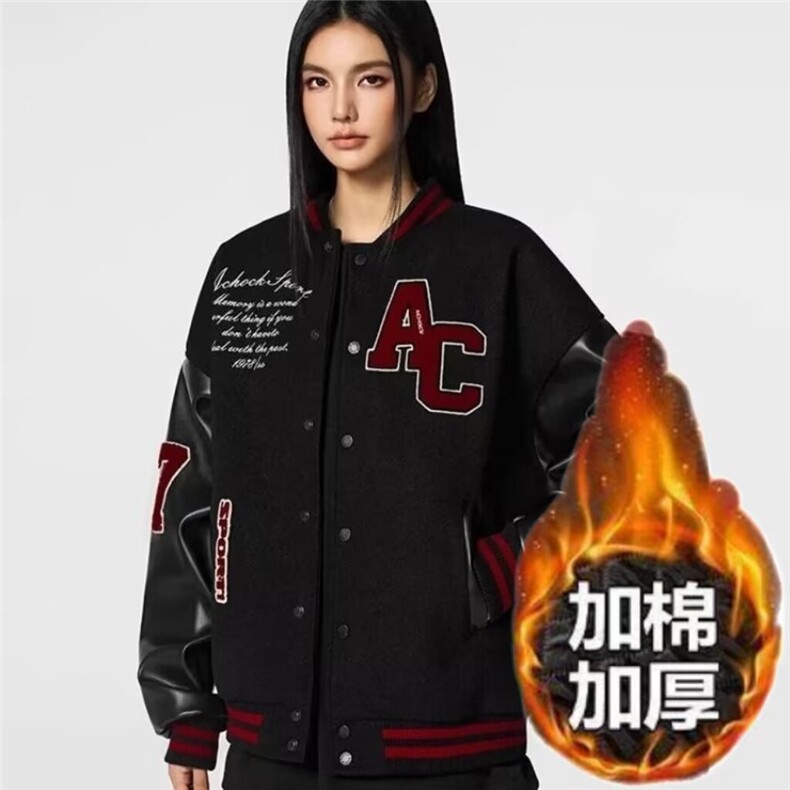 百搭时尚简约文艺潮流日系慵懒夹棉棉衣新款原宿气质流行ins图片